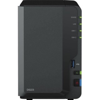 Serveur de stockage SYNOLOGY DS223 - 2 baies - DDR4 de 2 Go