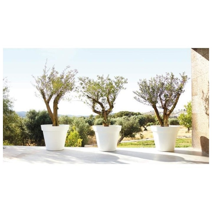 ARTEVASI Pot de fleurs Capri - 60 cm - Blanc