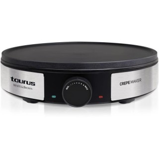 Crepiere Taurus S164 de 1200W, thermostat réglable, plaque antiadhés