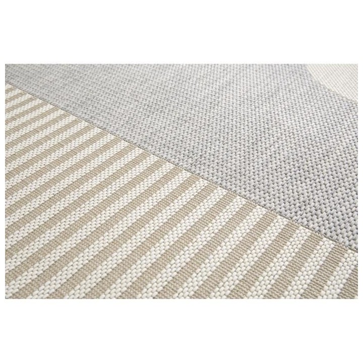 Tapis - Gris - Synthétique - 120 x 170 cm - Intérieur/extérieur - B