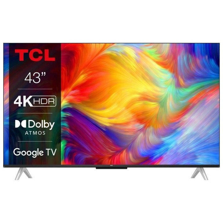 TCL LED 43P637 - 109 cm (43) - 4K Dolby vision Dolby Atmos - Google TV