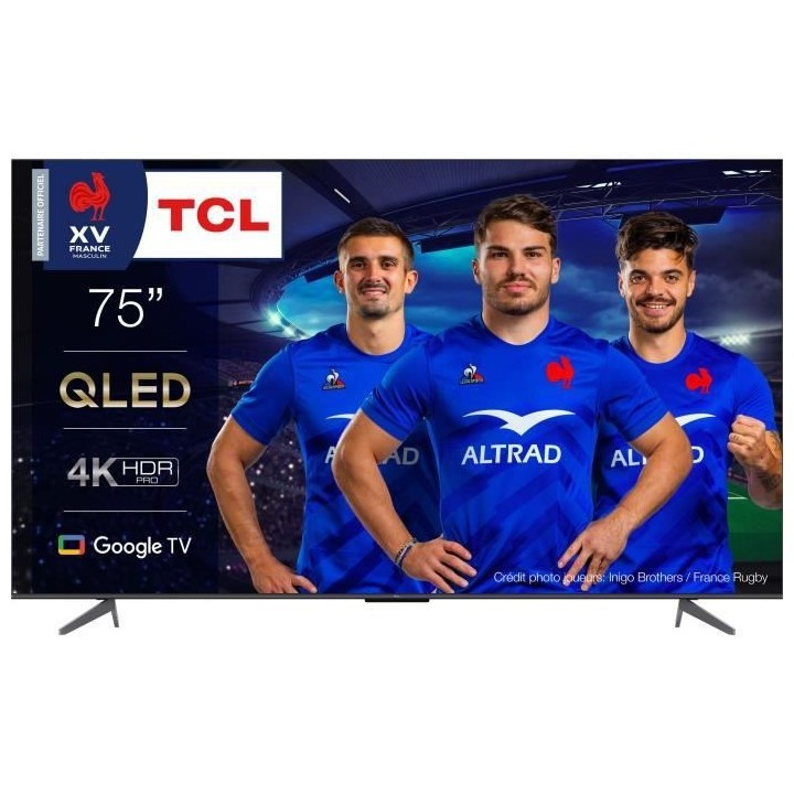 TCL LED 75QLED770 - 189 cm (75) - 4K QLED Dolby vision Dolby Atmos - G