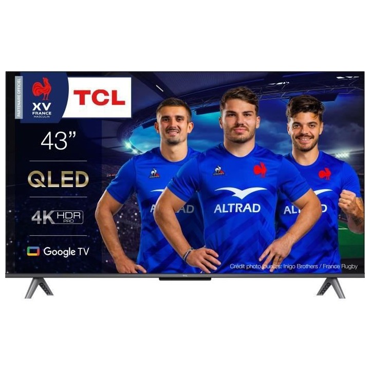 TCL LED 43QLED770 - 109 cm (43) - 4K QLED Dolby vision Dolby Atmos - G