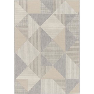 Tapis - Gris - Synthétique - 120 x 170 cm - Intérieur/extérieur - B