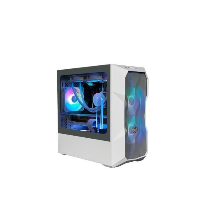 Boitier PC Gaming - COOLER MASTER - TD300 Mesh White - ARGB - mATX (TD