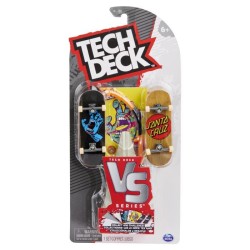 Finger Skate - Tech Deck Pack Versus 2 Fingerboard - 6061574 - Avec 2 authentiques Mini Skate & 4 cartes collector -Modele aléa