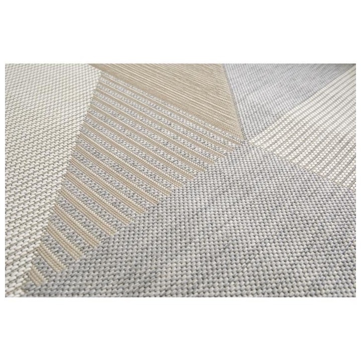 Tapis - Gris - Synthétique - 120 x 170 cm - Intérieur/extérieur - B