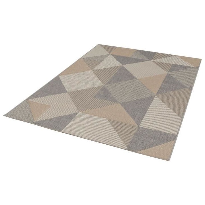 Tapis - Gris - Synthétique - 120 x 170 cm - Intérieur/extérieur - B