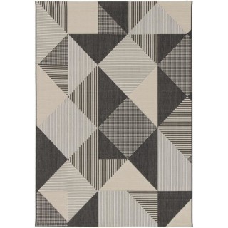 Tapis - Noir - Synthétique - 120 x 170 cm - Intérieur/extérieur - B