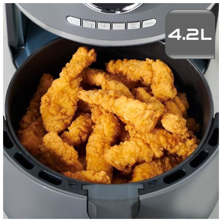 TEFAL Friteuse sans huile, 4,2 L, Technologie Air Fryer, Sans préchau