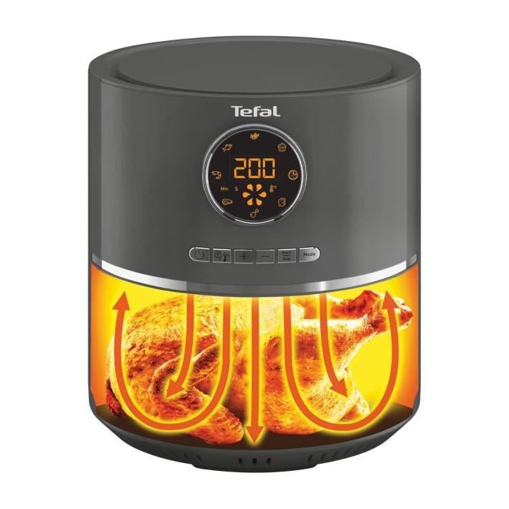 TEFAL Friteuse sans huile, 4,2 L, Technologie Air Fryer, Sans préchau