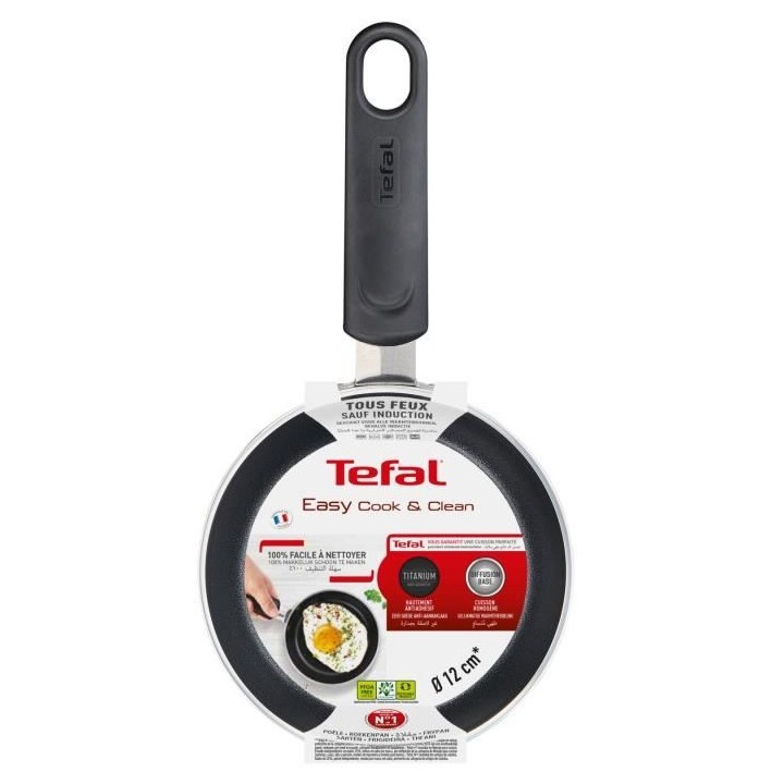 TEFAL B5540002 EASY COOK & CLEAN mini poele 12 cm, revetement anti adh