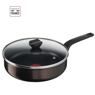 TEFAL B5543202 EASY COOK & CLEAN Sauteuse 24 cm avec couvercle, anti a