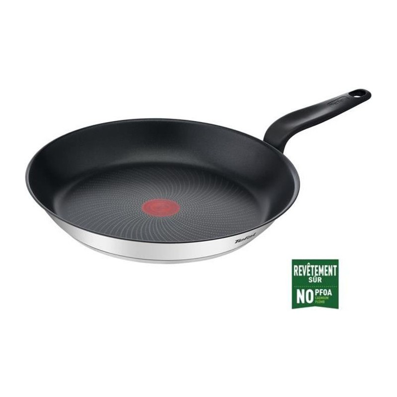 TEFAL E3090704 PRIMARY poele inox avec revetement anti-adhésif 30 cm compatible induction