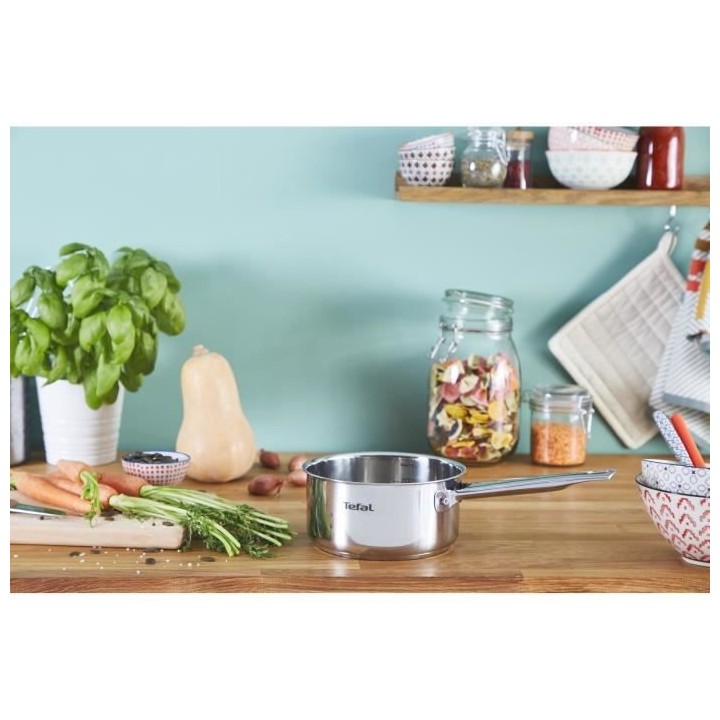 TEFAL?B921S404 Lot de 4 casseroles 14/16/18/20 cm, Induction, Acier in