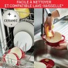 TEFAL Lot de 2 mini cocottes en fonte d'aluminium 11 cm, Induction + four, Revetement céramique, Légeres, Air E254S204