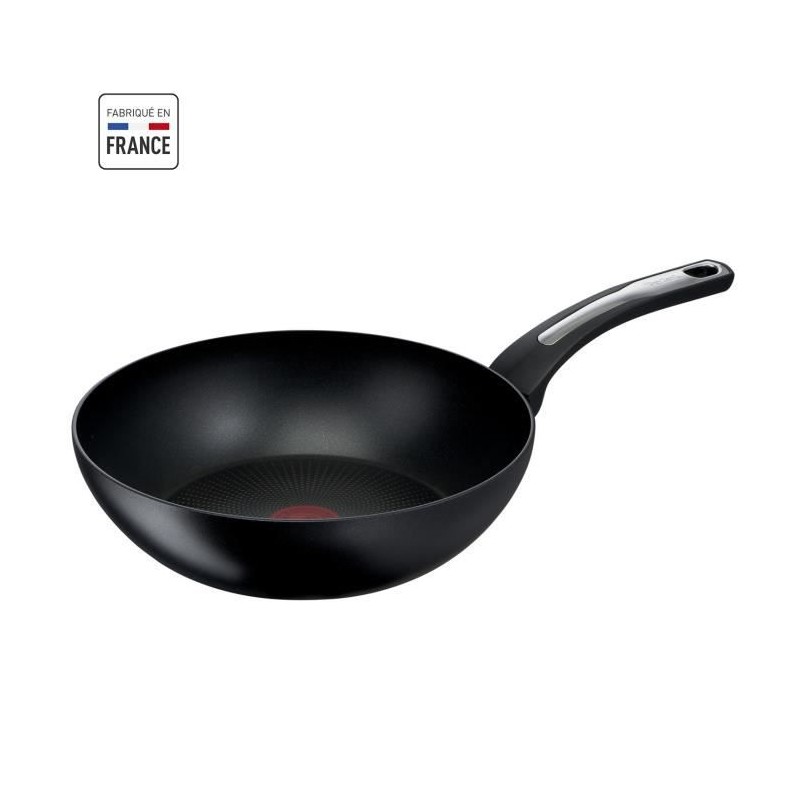 TEFAL Poele Wok 28 cm, Induction, Revetement antiadhésif, Fabriqué en France, Selection G2841932