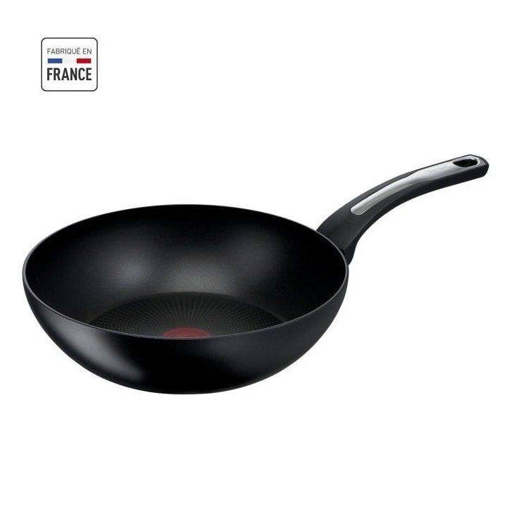 TEFAL Poele Wok 28 cm, Induction, Revetement antiadhésif, Fabriqué e