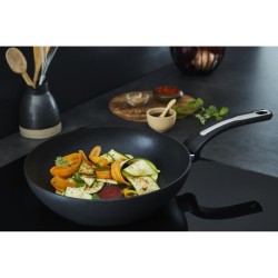 TEFAL Poele Wok 28 cm, Induction, Revetement antiadhésif, Fabriqué en France, Selection G2841932