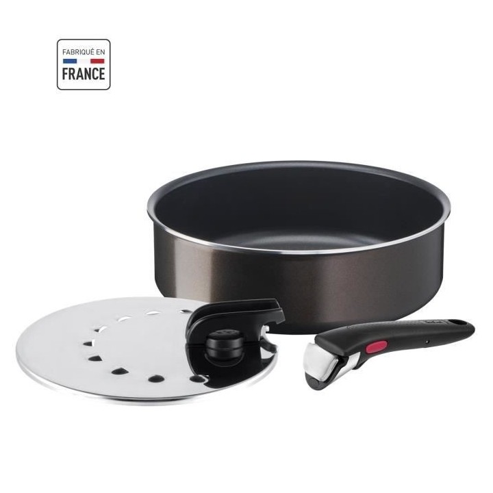 TEFAL INGENIO L1509002 Lot de 3 pieces, Sauteuse 24 cm + Couvercle + P