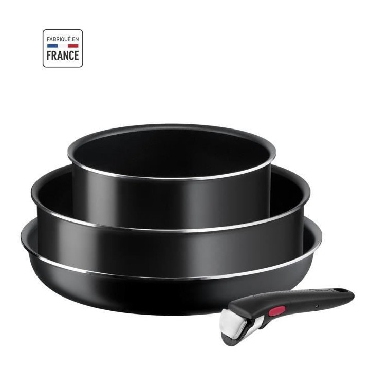 TEFAL L1539302 Ingenio EASY COOK&CLEAN Set 4 pieces - Revetement anti