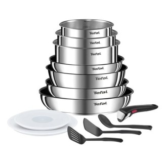 TEFAL INGENIO Batterie de cuisine 13 pcs, Induction, Acier inoxydable,