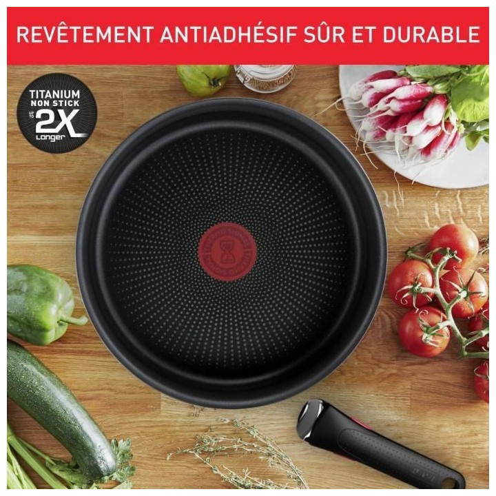 TEFAL INGENIO Batterie de cuisine 13 pcs, Induction, Acier inoxydable,