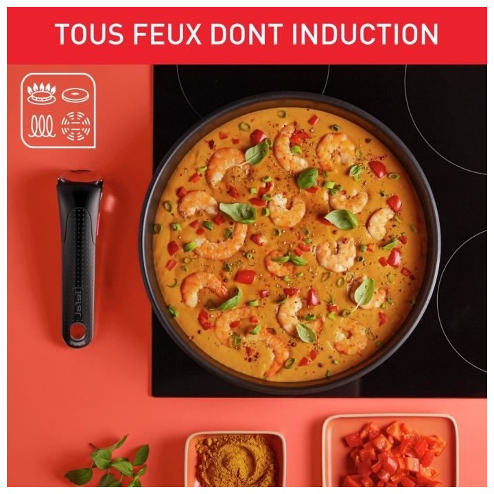 TEFAL INGENIO Batterie de cuisine 13 pcs, Induction, Acier inoxydable,