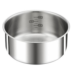 TEFAL L8982904 INGENIO PREFERENCE Casserole 18 cm, inox, poignée vendue séparément, tous feux dont induction