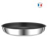 TEFAL L9730602 INGENIO Poele 28 cm, revetement antiadhésif, poignée vendue séparément, tous feux dont induction, fabriqué e