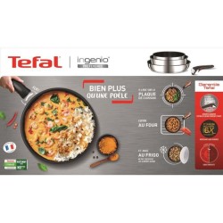 TEFAL L9730602 INGENIO Poele 28 cm, revetement antiadhésif, poignée vendue séparément, tous feux dont induction, fabriqué e