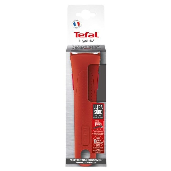 TEFAL L9863102 INGENIO Poignée amovible Rouge