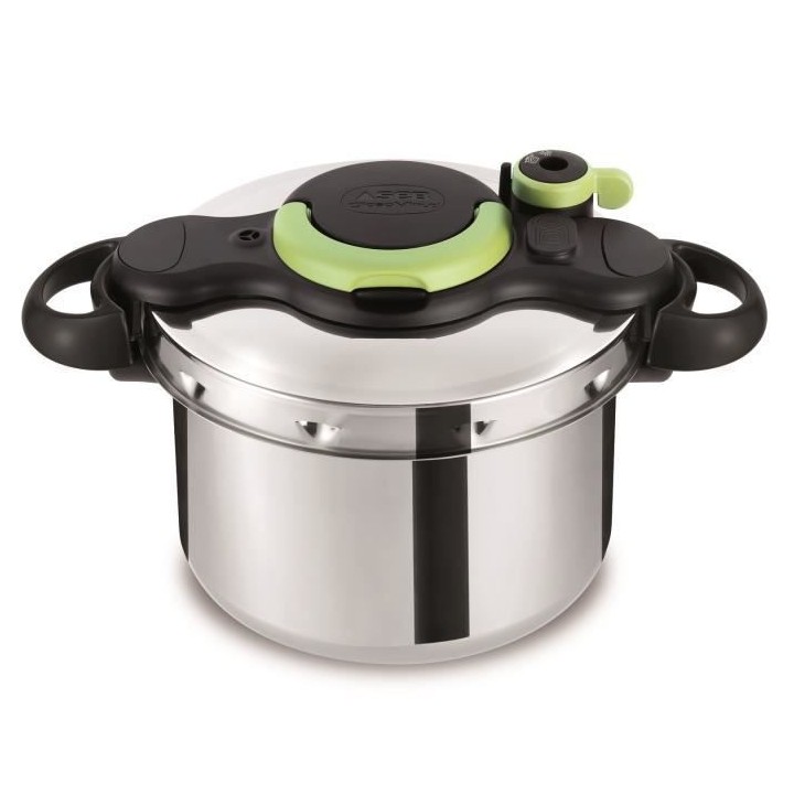 TEFAL Cocotte-minute 6 L, Autocuiseur en acier inoxydable, Induction,