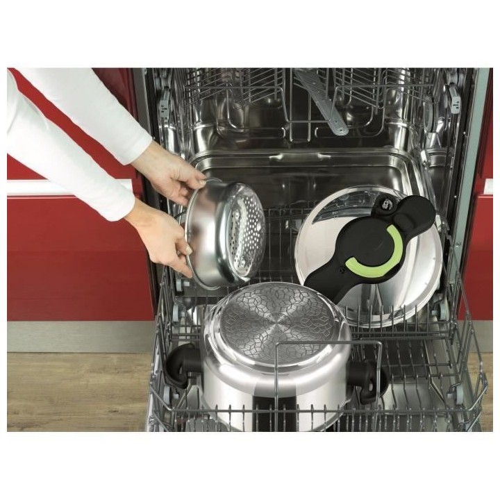 TEFAL Cocotte-minute 6 L, Autocuiseur en acier inoxydable, Induction,
