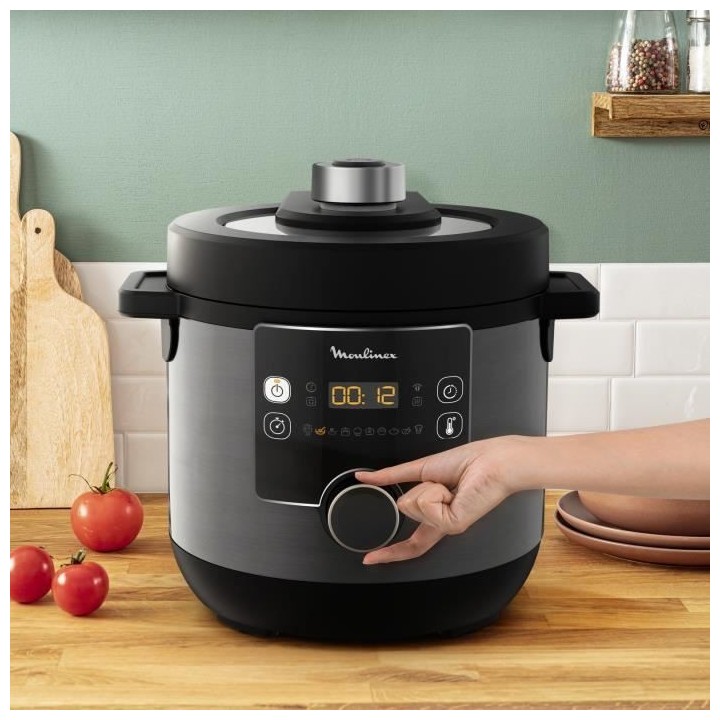 MOULINEX YY4903FB Turbo Cuisine&Fry Multicuiseur, Couvercle Turbo-Cris