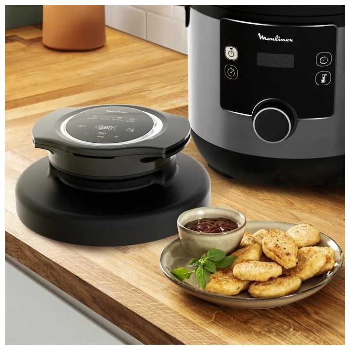 MOULINEX YY4903FB Turbo Cuisine&Fry Multicuiseur, Couvercle Turbo-Cris