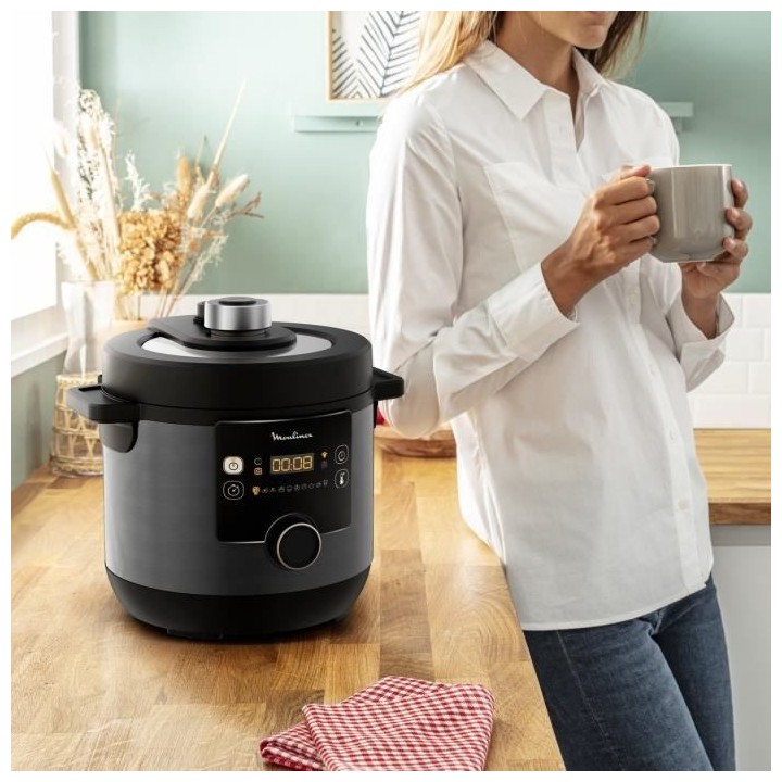 MOULINEX YY4903FB Turbo Cuisine&Fry Multicuiseur, Couvercle Turbo-Cris