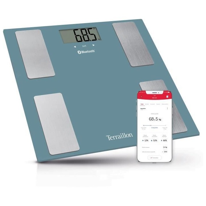 Pese personne connecté - TERRAILLON - SMART CONNECT - Bleu