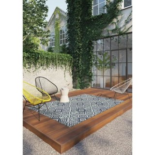 Tapis - Bleu - Synthétique - 120 x 170 cm - Intérieur/extérieur - B