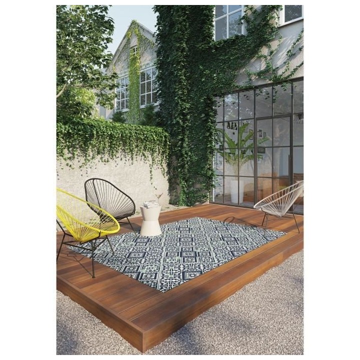 Tapis - Bleu - Synthétique - 120 x 170 cm - Intérieur/extérieur - B