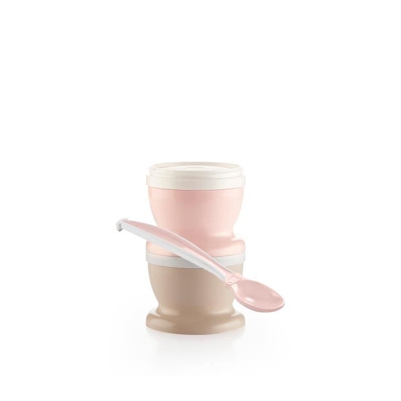 THERMOBABY 2 PETITS POTS POUR NOURRITURE ROSE