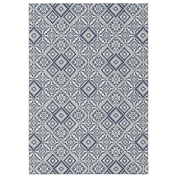 Tapis - Bleu - Synthétique - 120 x 170 cm - Intérieur/extérieur - B