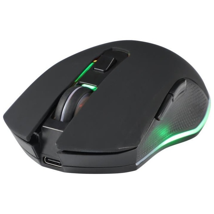 Souris Gaming Sans Fil rétroéclairée THE G-LAB 3200DPI - Noir