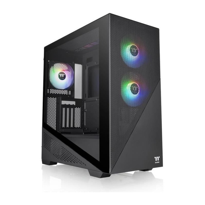 Boitier PC - THERMALTAKE - Divider 370 TG ARGB (Noir) - Boitier sans alimentation - Moyen tour - Format E-ATX