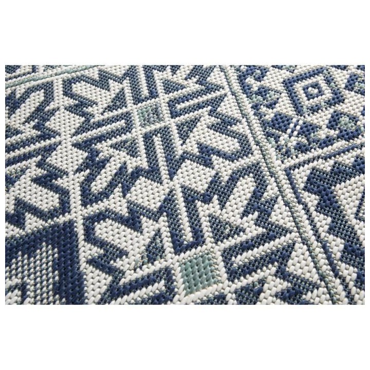 Tapis - Bleu - Synthétique - 120 x 170 cm - Intérieur/extérieur - B