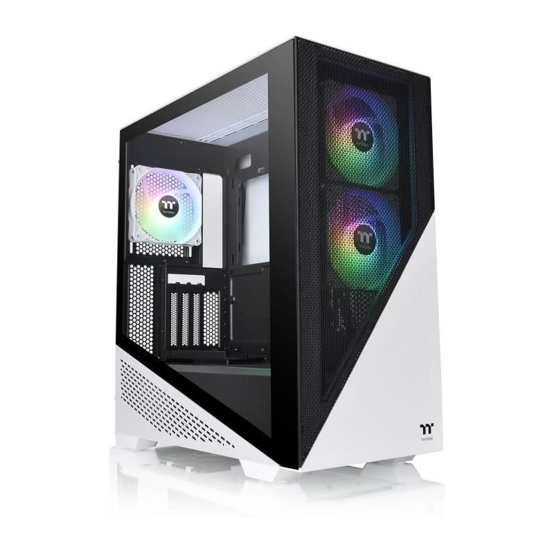 Boitier PC - THERMALTAKE - Divider 370 TG ARGB (Blanc) - Boitier sans alimentation - Moyen tour - Format E-ATX