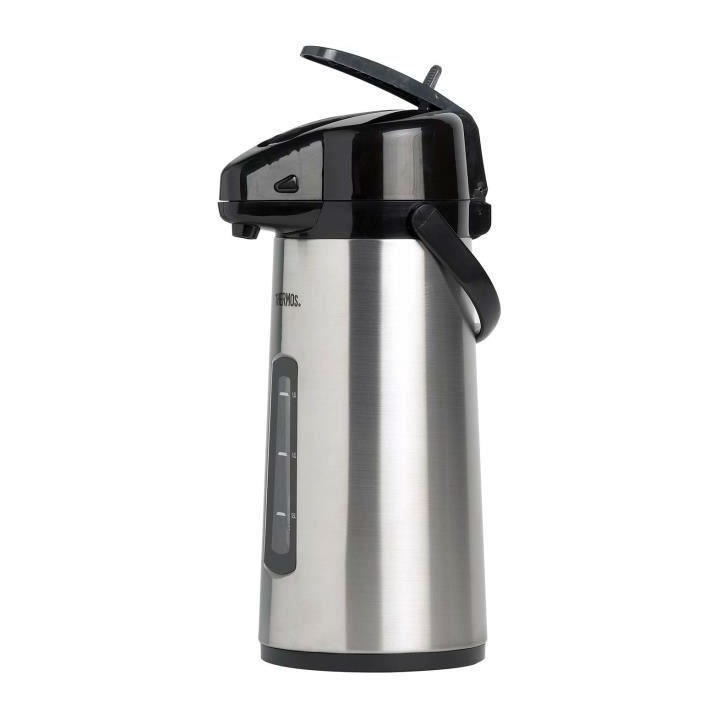 Thermos 183519 Pichet a pompe+Levier THERMOS-Acier inoxydable-2,2L
