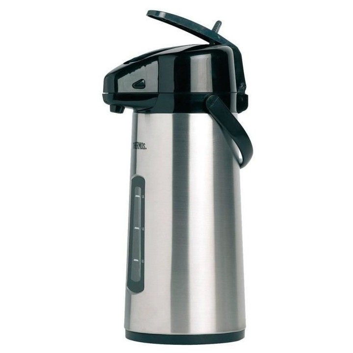 Thermos 183519 Pichet a pompe+Levier THERMOS-Acier inoxydable-2,2L