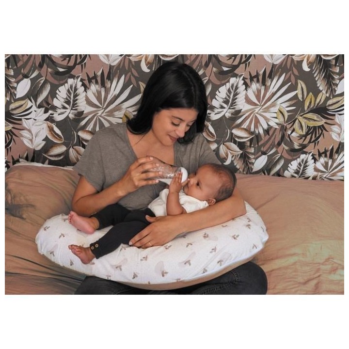 Coussin de maternité éponge microfibre Rose TINEO