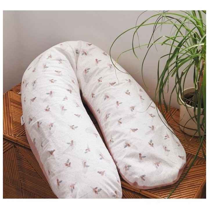 Coussin de maternité éponge microfibre Rose TINEO